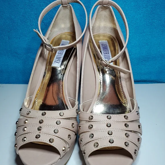 NEW Wedding Heels, Blush Heels, Prom Heels with Ankle Strap - Picture 5 of 13